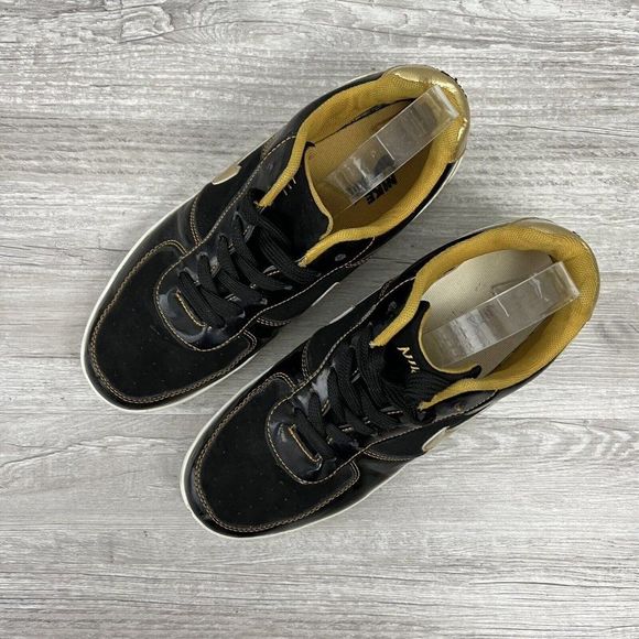 NIKE Vintage Rare Men’s Size 9 Black & Gold Low cut Air Force Sneaker From Japan main image 14